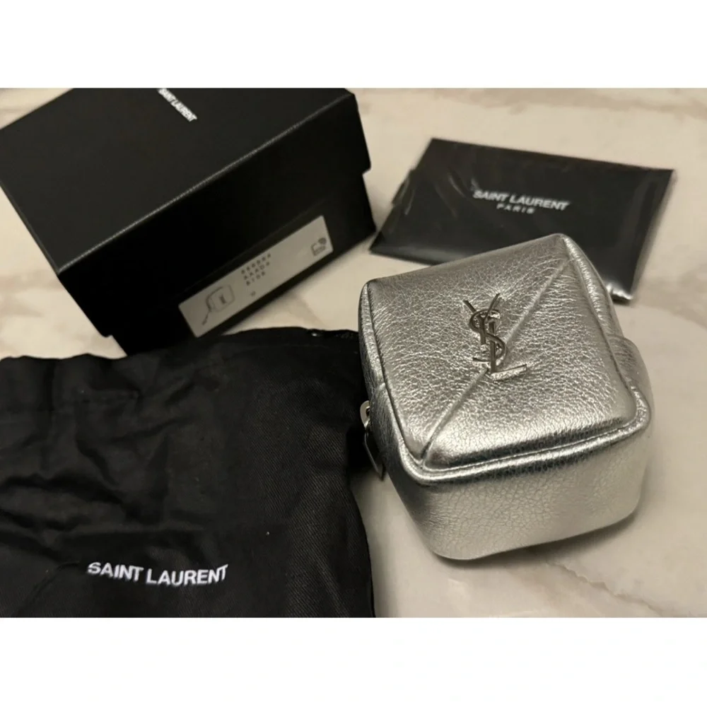 Yves Saint Laurent Silver‎ Baby Bag